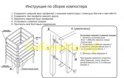 Компостер садовый с полимерным покрытием в Череповце Компостер садовый с полимерным покрытием в Череповце