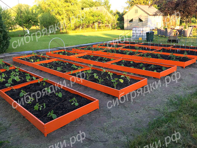 Грядки с двусторонним покрытием 15 см в Череповце