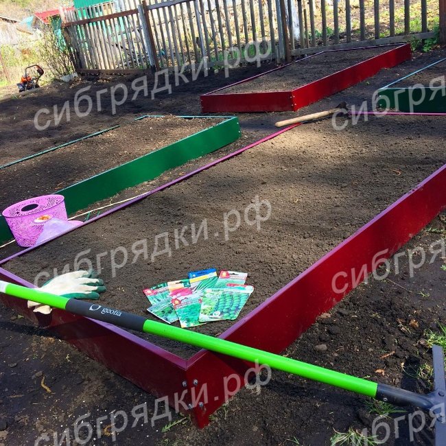 Грядки с двусторонним покрытием 15 см в Череповце