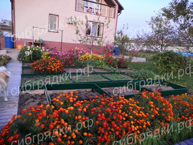 Грядки с односторонним покрытием 15 см в Череповце 